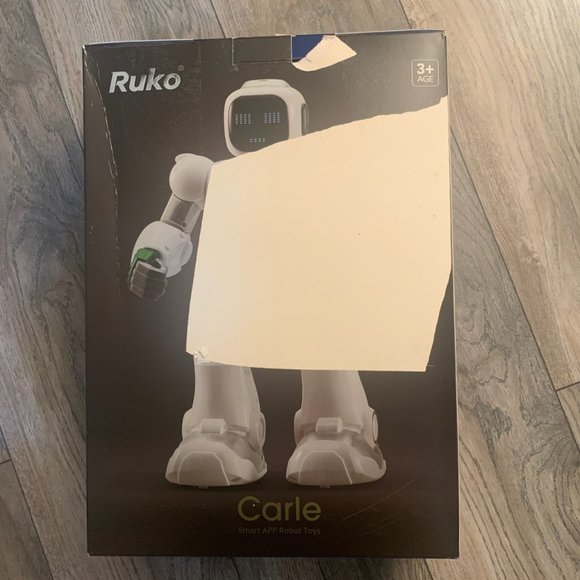 RUKO CARLE LARGE SMART APP PROGRAMMABLE VOICE APP ROBOT TOY GREEN & WHITE - Picture 3 of 7